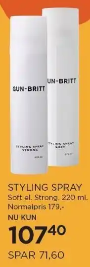 Salling STYLING SPRAY 220 ml tilbud