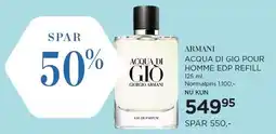 Salling ACQUA DI GIO POUR HOMME EDP REFILL 125 ml tilbud