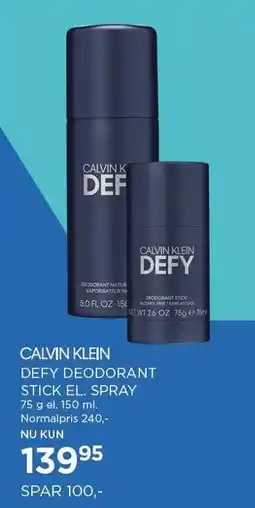 Salling CALVIN KLEIN DEFY DEODORANT tilbud