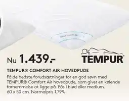 SengeSpecialisten TAMPUR COMFORT AIR HOVEDPUDE tilbud