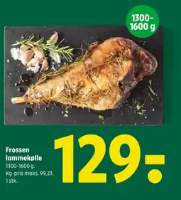 Coop 365 Frossen lammekølle tilbud