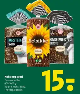 Coop 365 Kohberg brød tilbud