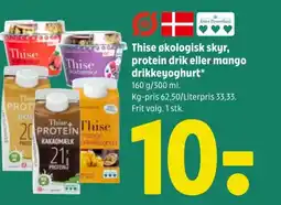 Coop 365 Thise økologisk skyr, protein drik eller mango drikkeyoghurt tilbud