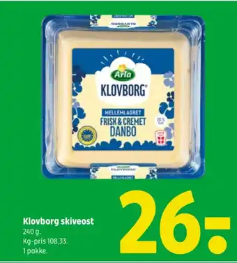 Coop 365 ARLA Klovborg skiveost tilbud