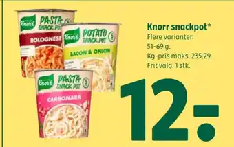 Coop 365 KNORR snackpot tilbud