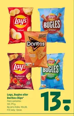 Coop 365 Lays, Bugles eller Doritos chips tilbud