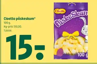 Coop 365 Cloetta påskeskum tilbud