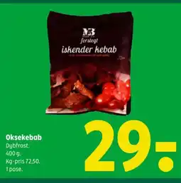 Coop 365 Oksekebab tilbud