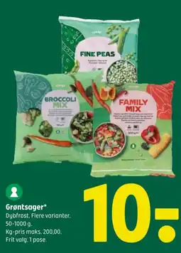 Coop 365 Grøntsager tilbud