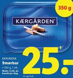 Lidl KÆRGÅRDEN Smørbar tilbud