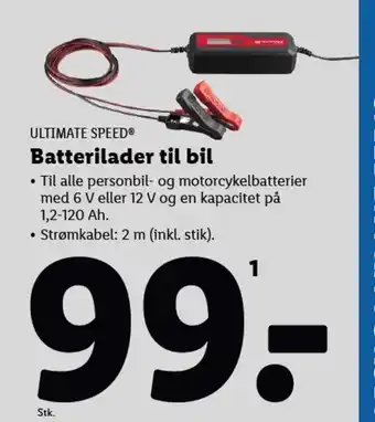 Lidl ULTIMATE SPEED® Batterilader til bil tilbud