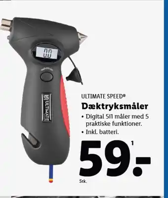 Lidl ULTIMATE SPEED® Dæktryksmåler tilbud