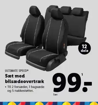 Lidl ULTIMATE SPEED® Sæt med bilsædeovertræk tilbud