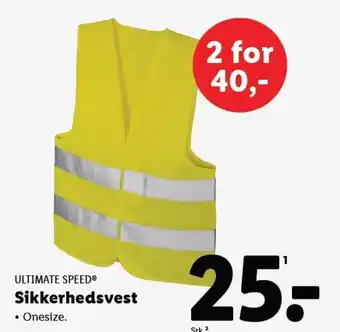 Lidl ULTIMATE SPEED® Sikkerhedsvest tilbud