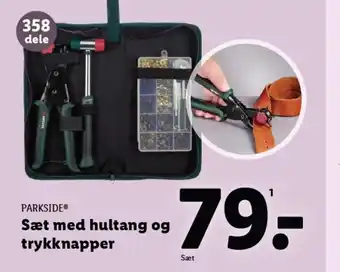 Lidl PARKSIDE® Sæt med hultang og trykknapper tilbud