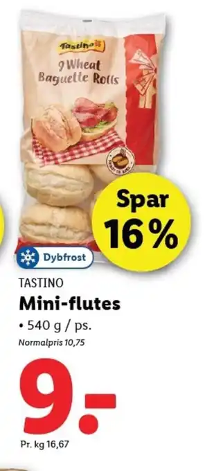 Lidl TASTINO Mini-flutes tilbud