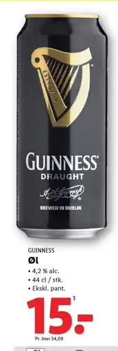 Lidl GUINNESS Ol tilbud