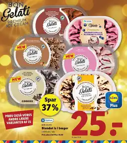 Lidl BON GELATI Blandet is i bæger tilbud