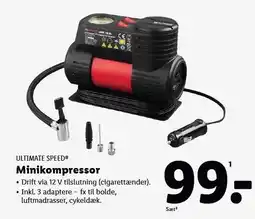 Lidl ULTIMATE SPEED Minikompressor tilbud