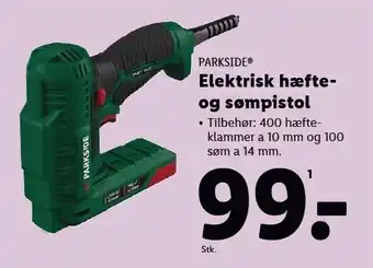 Lidl PARKSIDE Elektrisk hæfte- og sømpistol tilbud