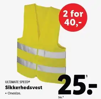 Lidl ULTIMATE SPEED Sikkerhedsvest tilbud