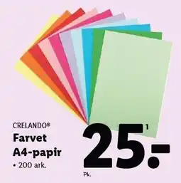 Lidl CRELANDO Farvet A4-papir tilbud