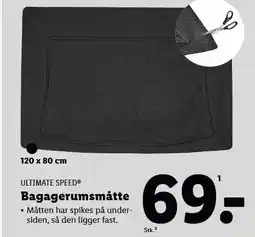 Lidl ULTIMATE SPEED Bagagerumsmåtte tilbud