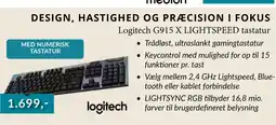 EDB Center Logitech G915 X LIGHTSPEED tastatur tilbud