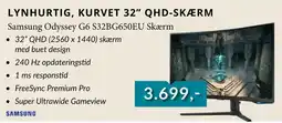 EDB Center Samsung Odyssey G6 S32BG650EU Skærm tilbud