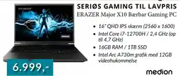 EDB Center ERAZER Major X10 Bærbar Gaming PC tilbud