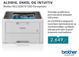 Tjdata Brother HLL3220CW LED Farveprinter tilbud