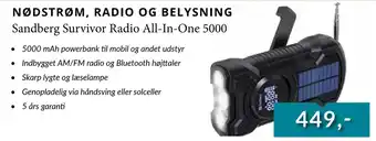 EDB Center Sandberg Survivor Radio All-In-One 5000 tilbud