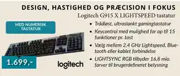 CBC Logitech G915 X LIGHTSPEED tastatur tilbud