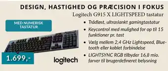 CBC Logitech G915 X LIGHTSPEED tastatur tilbud