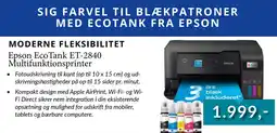 CBC Epson EcoTank ET-2840 Multifunktionsprinter tilbud