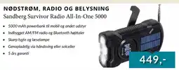 CBC Sandberg Survivor Radio All-In-One 5000 tilbud