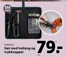 Lidl Sæt med hultang og trykknapper tilbud