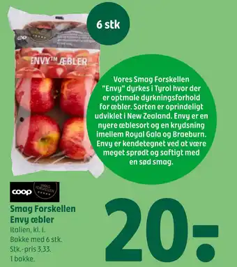 Coop 365 Smag Forskellen Envy æbler tilbud