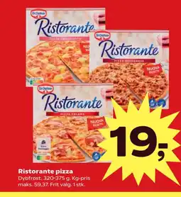 SuperBrugsen Ristorante pizza tilbud