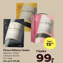 SuperBrugsen Finca Milena i boks tilbud