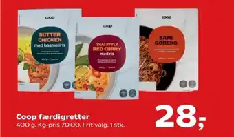 SuperBrugsen Coop færdigretter tilbud