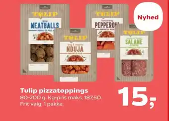 SuperBrugsen Tulip pizzatoppings tilbud