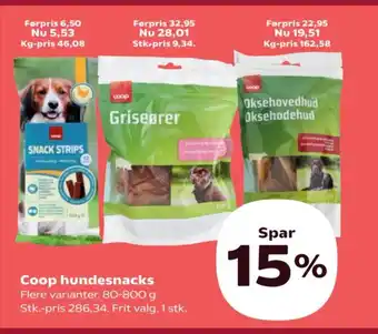 SuperBrugsen Coop hundesnacks tilbud