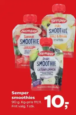 SuperBrugsen Semper smoothies tilbud