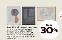 SuperBrugsen Spar 30% på rammer med motiv tilbud