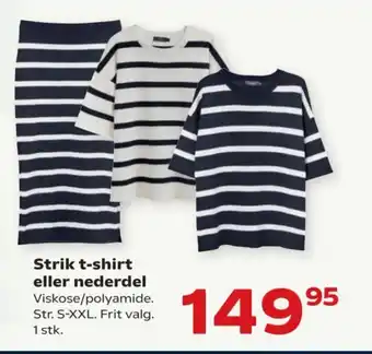 SuperBrugsen Strik t-shirt eller nederdel tilbud