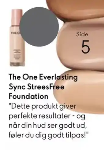 Oriflame The One Everlasting Sync StreesFree Foundation tilbud