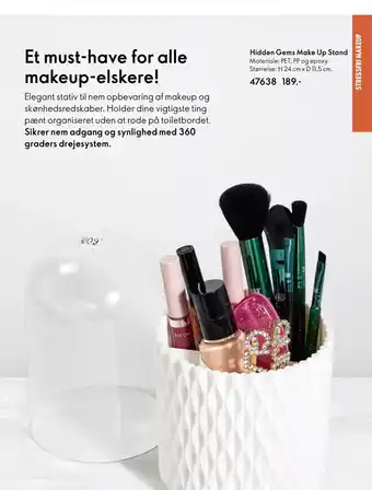 Oriflame Hidden Gems Make Up Stand Materiale: PET, PP og epoxy. tilbud