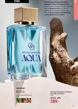 Oriflame Giordani Gold Mister Giordani Aqua Eau de Parfum tilbud