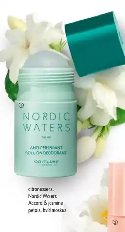 Oriflame NORDIC WATERS For her anti-perspirant roll-on deodorant tilbud